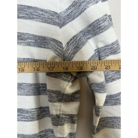 Talbots Women's Pullover Sweater Top Gray White Striped Petite Size XLP - Picture 9 of 9